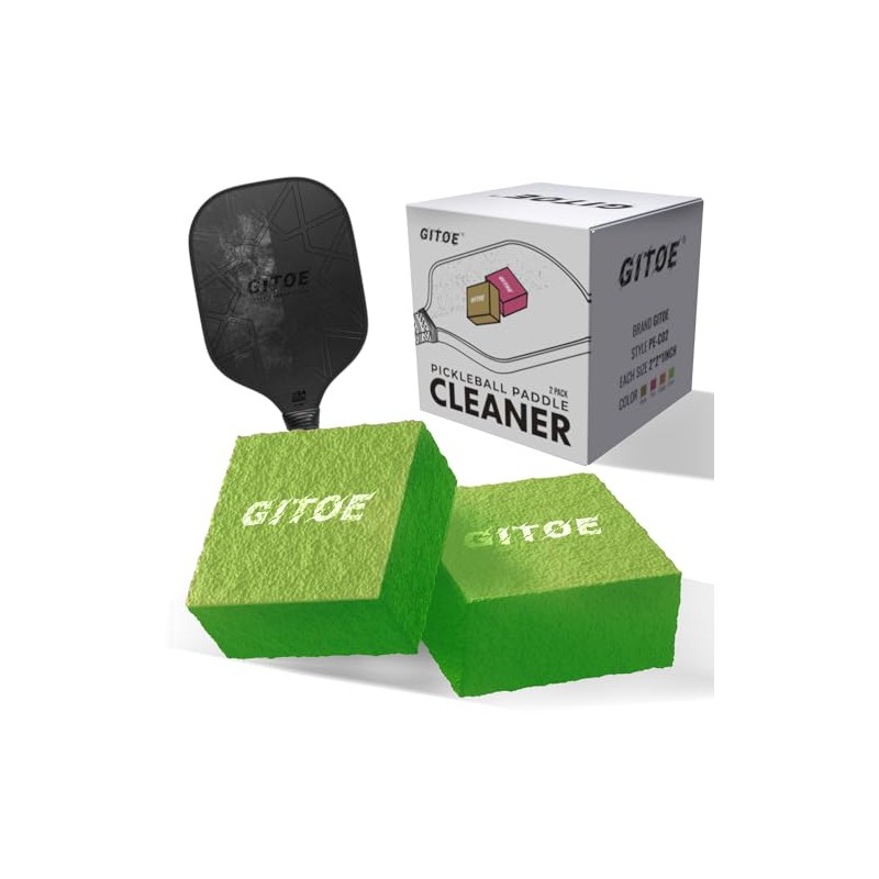 Pickleball Paddle Cleaner Eraser 2 Pack Green
