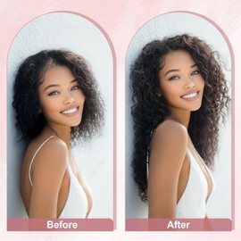 Benehair Wave Crochet Hair 24 Inch Long Curly Braiding Hair Ocean Wave Braids Crochet Hair Extensions Soft Synthetic Natural Black Braiding Hair for Women(Natural Black, 116g)