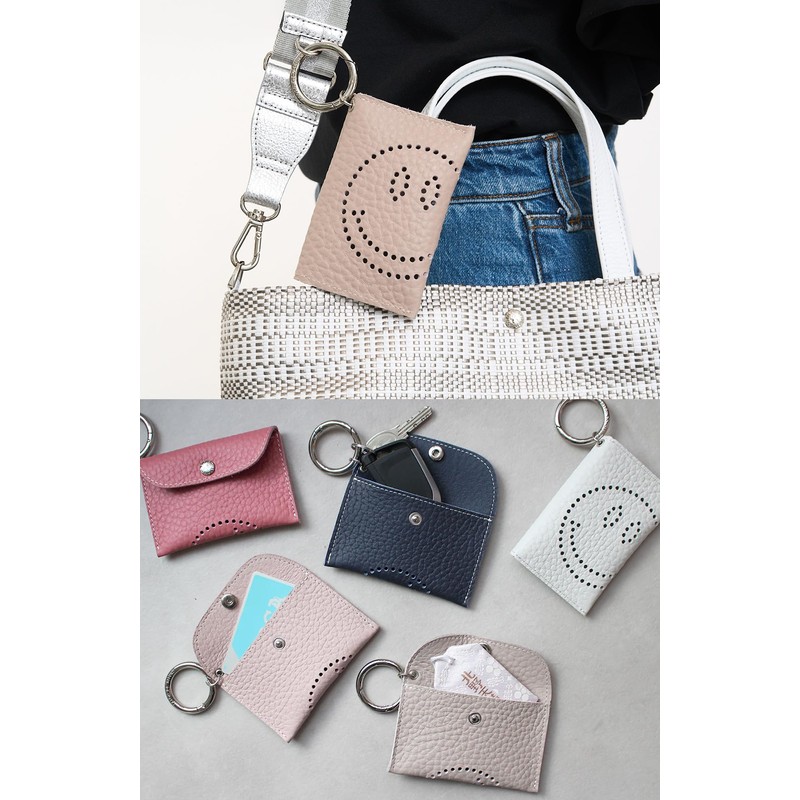 [サロンドアルファード] マルチケース カードケース ミニケース パスケース キーケース バッグチャーム 小銭入れ 本革 レザー