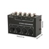 Passive Mixer 4 Channel Line Mixer Mini Sound Mixer Stereo