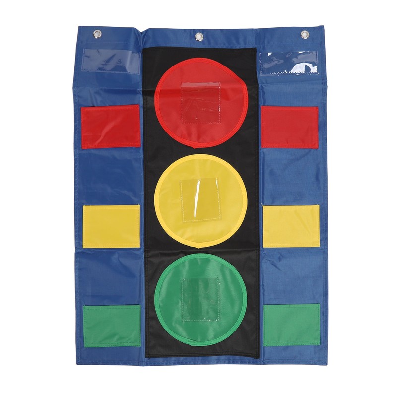 Stoplight Learning Pocket Chart Dry Erase Cards Pen Behavioral Management