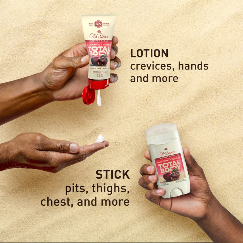 Old Spice Whole Body Deodorant Cream for Men, Aluminum Free,