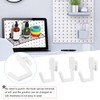 SOLUSTRE 20pcs Pegboard Hooks Kit J Shape Peg Hooks Plastic