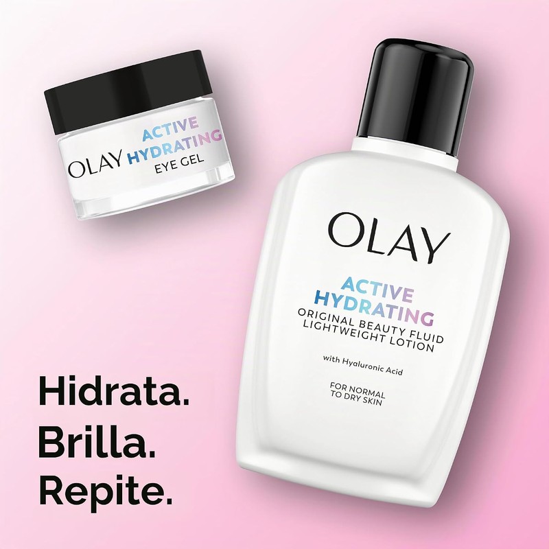 Olay Active Hydrating Beauty Fluid Lotion, Original, 6.0 Fl Oz