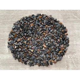 Blue Tiger Eye Chips – Natural Mini Blue Tiger Eye Stones, Crushed Undrilled Blue Tiger Eye, Semi-Tumbled Genuine Blue Tiger Eye (1/2 lb)