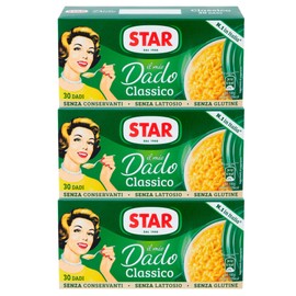 Star Il Mio Dado Classico Preparato per Brodo con Olio Extravergine di Oliva e Sale Iodato Insaporitore per Alimenti Senza Conservanti Senza Glutine Senza Lattosio - 90 Dadi