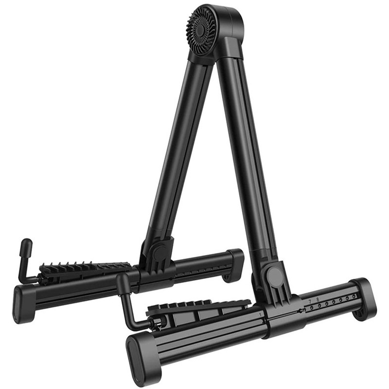 Foldable A Frame Guitar Stand Stable Aluminium Alloy ABS Folk