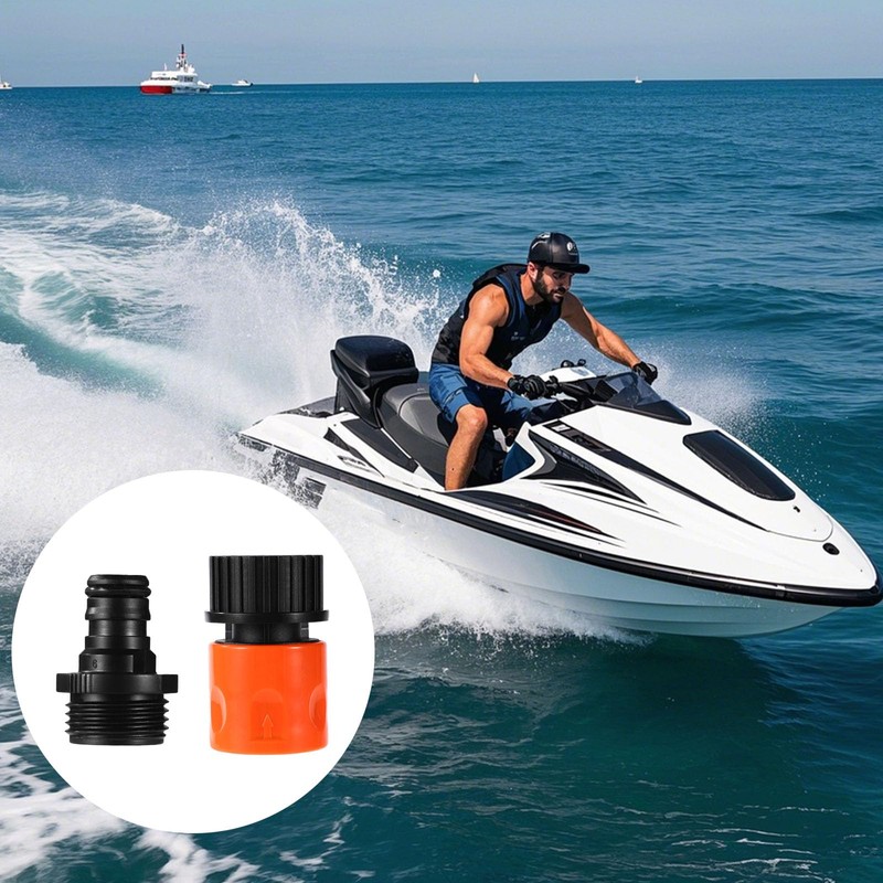 Lyreh Boat Engine Flush Kit, Plastic Jet Boat Motor Ski
