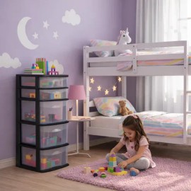 Cajonera De Plástico Italhome Fox 5 Organizador Multiusos                                                                                             