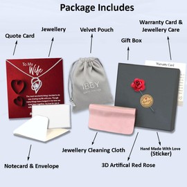 IBBY GIFTS FOR HER Wife Gifts from Husband, Necklace Gifts for Wife, Christmas Jewellery, Wife Birthday Gift, Valentine's Day