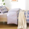 MUXHOMO Duvet Cover King Size, 3 Pieces Plaid Duvet Cover