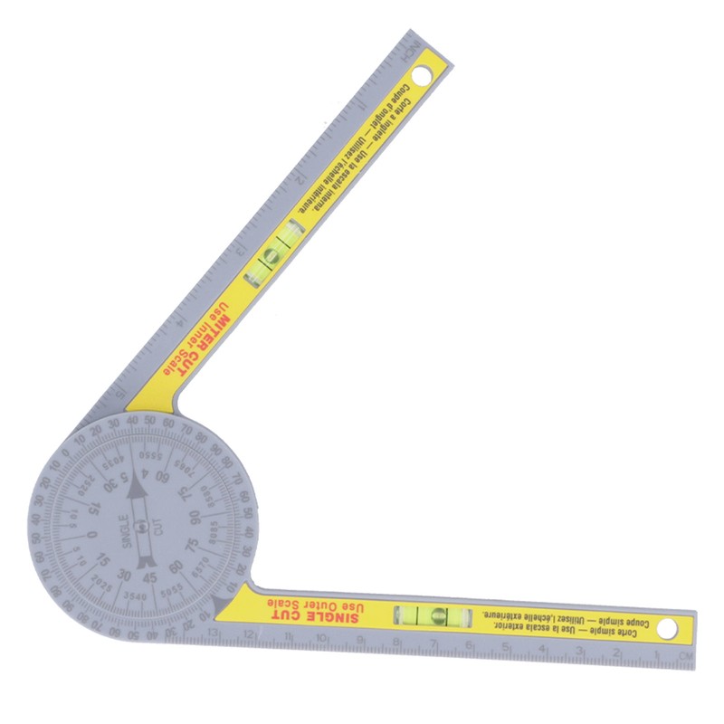 Miter Saw Protractor ABS Angle Measurement Finder Gauge 360 Degree