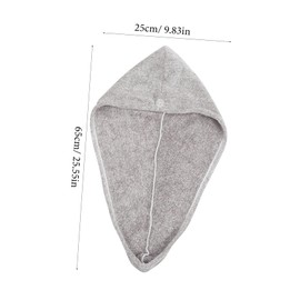 Gatuida Absorbent Hair Towel Cap for Women Quick Drying Coral Hair Wrap Fitted Shower Cover Versatile Use at