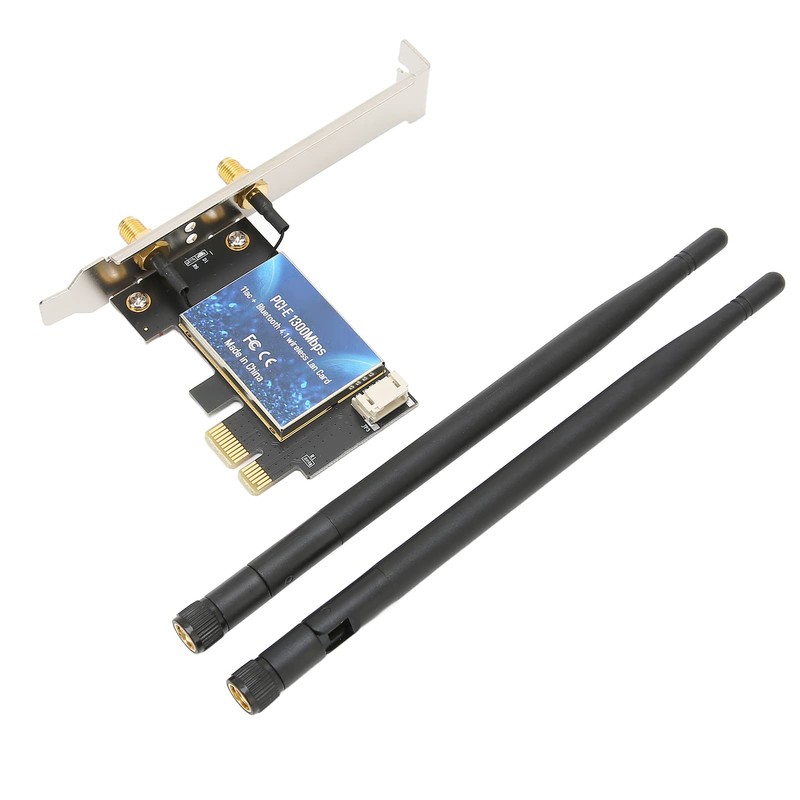 PCIe WiFi Card, 2.4GHz 5GHz Dual Band Wireless Adapter, Bluetooth