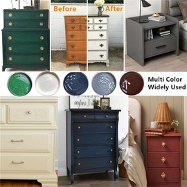 Non-Toxic Furniture Paint Vintage Chalk Paint for Wood/Metal/Glass, Indoor/Outdoor Use No Sanding & Primer Needed Matte Finish Cabinet Paint, Waterbased | Acrylic | Crafts for DIY Projects 4oz/118ml (Sea)