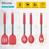 Silicone Spatula and Cooking Spoon,5 Pack Non-Stick Cooking Utensils for