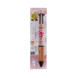 Sun-Star Stationery S4659430 My Melody Sanrio Characters Goods, Multicolor Ballpoint Pen, Mechanical Pencil, Dr. Grip, 4+1, Chrome