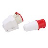 Industrial Plug Socket 380415V 32A 4Pin 3P+E IP44 Waterproof Surface