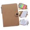 FUNOMOCYA Pack Brown Kraft Paper Notebooks Multi-Function Portable Notepad Planner
