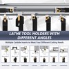 VeYocilk 21 x Indexable Lathe Turning Tools Set 3/8 Inch