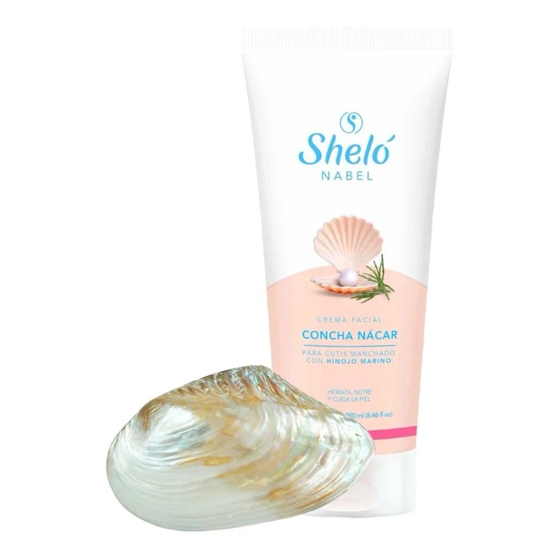 Crema Aclarante Facial Concha Nácar Jabón Leche Burra Sheló Nabel