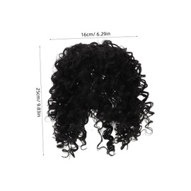 IWOWHERO Clip-on Curly Wiglets for Women Hair Volume Wiglet Head Topper Wig for Parties Weddings