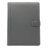 Carpeta Ejecutiva Oficio Con Bolsillo, Portablock Y Lengüeta Color Gris