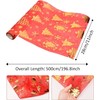 Pagezol 28cm × 5m Christmas Table Runners,Red Table Runner Xmas