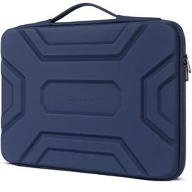 DOMISO 15.6 inch Laptop Sleeve Shoulder Bag Shockproof Computer Bag Waterproof EVA Protective Carrying Case for 16" MacBook Pro/Max M2 M1 2019-2023,15"-16" HP Dell Asus Laptop,Dell XPS 15,Dark Blue