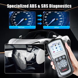 Autel MaxiLink ML619 OBD II Scanner - Same as AL619, ABS & SRS Diagnostic Tool for 1996+ Vehicles, Up of AL519 ML519, Code Reader with Live Data & Troubleshooting Tips