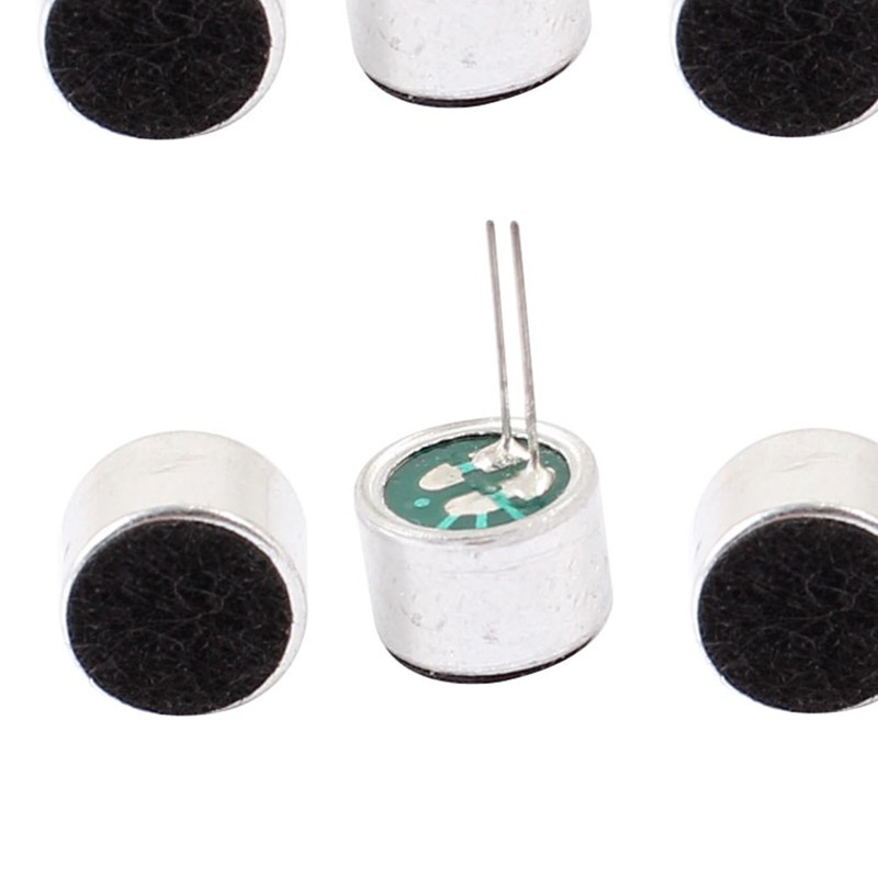 uxcell 8 Piece Electret Microphone 52dB Electret Condenser Mic MP3