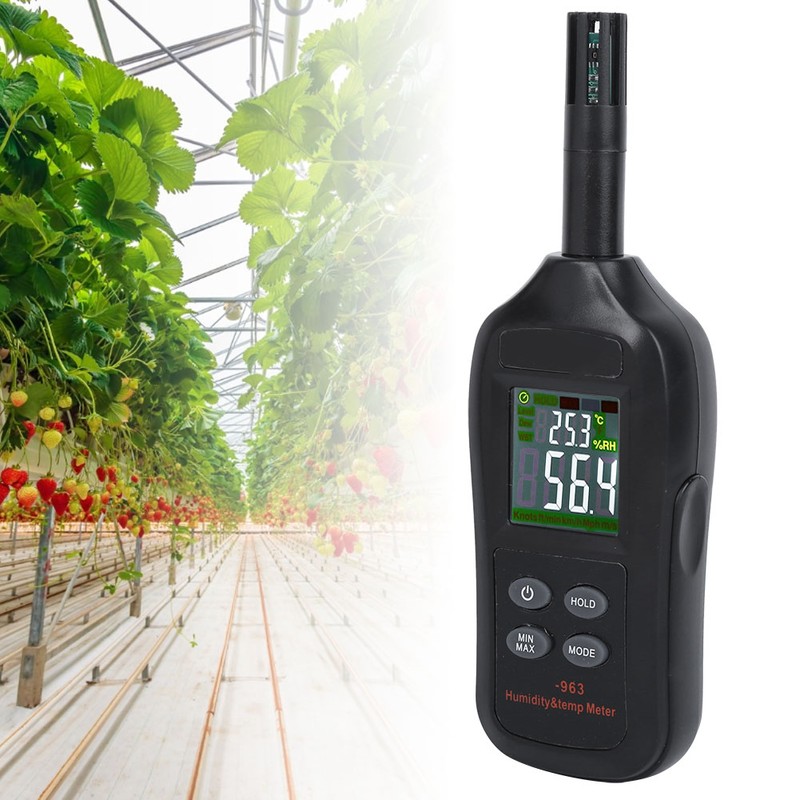 UA963 Temperature Humidity Meter Portable High Accuracy Sensitivity LCD Digital