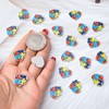 WANDIC Autism Awareness Charms, 24 pieces Autism Charm Pendants with