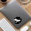 Coyote Hunting Vinyl Decal | 5.5" White on Black |