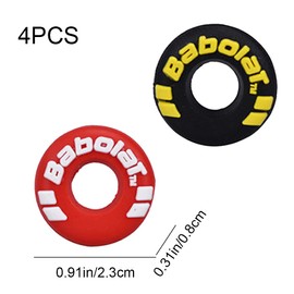 GXWzhanbo 4 Pieces Durable Vibration Dampener Soft Tennis Racket Shock Absorber Tire Shape Tennis Racket for Racquetball