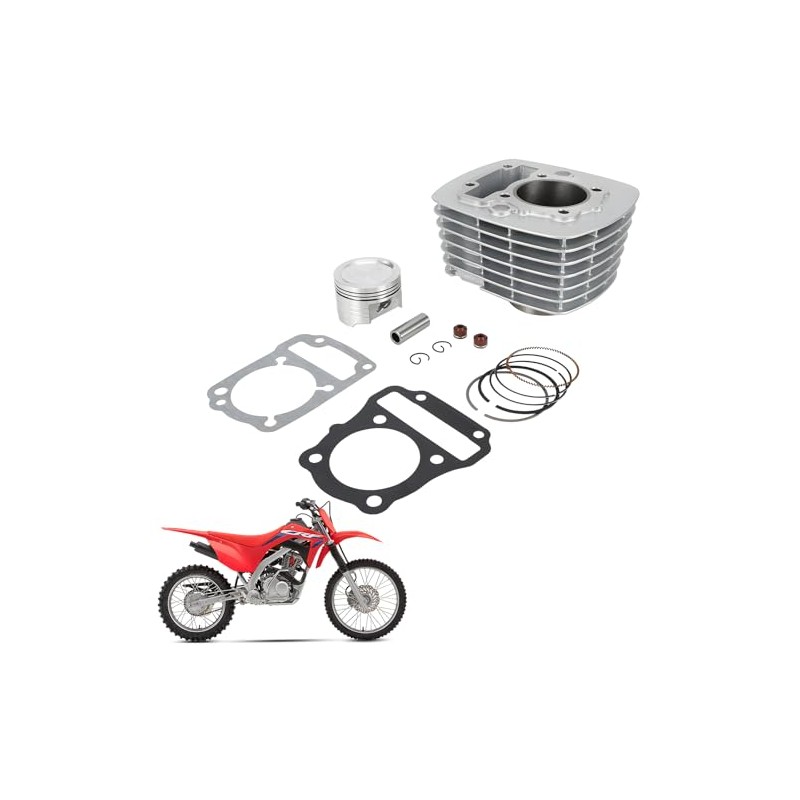 USTPO Dirt Bike Cylinder Sleeve Piston Rings Gasket for CRF125F