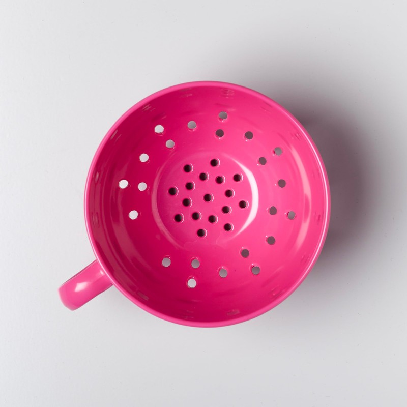 Zeal G300H Colander, Melamine, Neon Pink