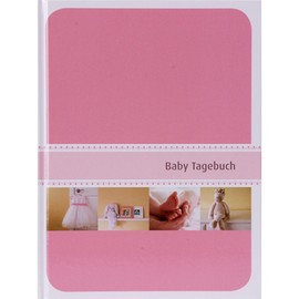 Henzo Baby Diary "Miracle" Pink - Baby Diary with 44 Illustrated and Colourful Pages - Photo Album - Book for Birth or Christening