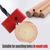 Topyond Handheld Drill Guide for Woodworking, High Speed Steel Locator