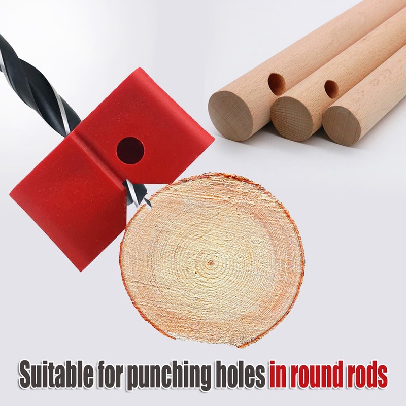 Topyond Handheld Drill Guide for Woodworking, High Speed Steel Locator