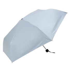 LIEBEN-0549 Folding Parasol Cool Plus UV Thermal Shielding Large Mini Umbrella, Plain, Women's, 23.6 inches (60 cm) x 6 Ribs, 100% Light Blocking, Fabric Uses Over 99.9% UV Protection, 1st Grade Light