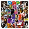 BINSNES Sticker Set PVC Material Waterproof Reusable Vibrant Color Cute