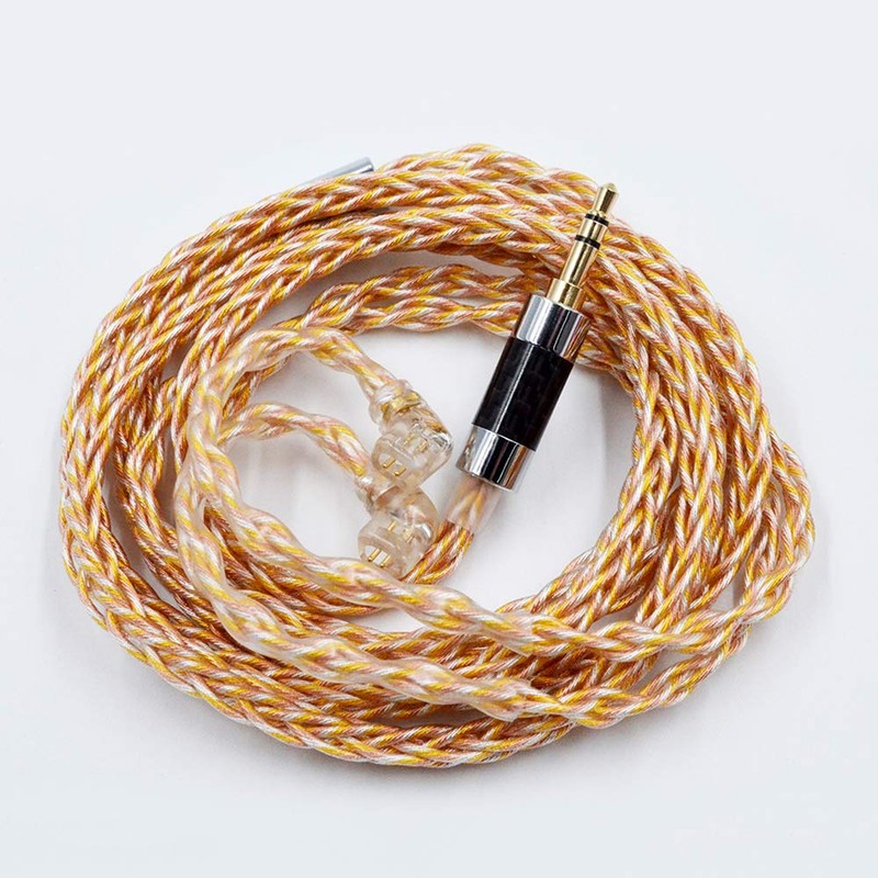 KZ "Gold and Silver Copper Mixed Knitting" Silver Plated Upgrade