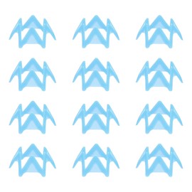 PATIKIL Plastic Golf 12 Pieces 0.8 Inch Golf Simulator Tee Golf Mat Tee Exercise Training for Winter Lawn Outdoor Indoor Driving Range Hitting Mat Blue