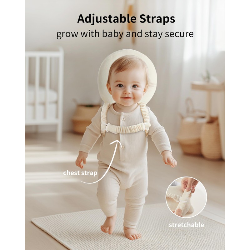 Fortella Baby Head Protector Backpack, Adjustable Strap, Head Protection for