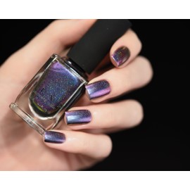 ILNP Peace (H) - Blue, Purple, Fuchsia, Pink, Gold Ultra Chrome Color Shifting Holographic Nail Polish