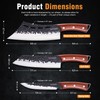 KITNATS Hand Forged 3PCS BBQ Butcher Knife Set, Full Tang