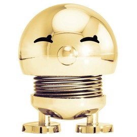 Hoptimist Bimble, Scandinavian Bobble Figure, Decorative Living Room, Desk Decoration, Office Gadgets, Great Small Gifts, 4.5 x 5.8 x 6.6 cm, Small, Gold