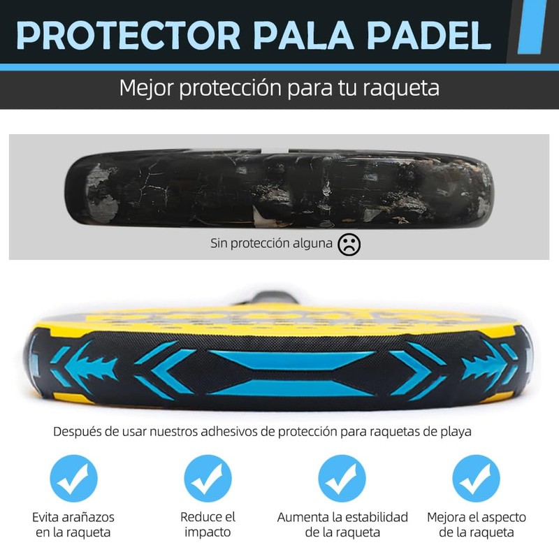 COTIACCV Protector Pala Padel, Protector Pala Universal, Protector Pala 40