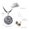 CUOKA MIRACLE Men's Picture Chain 925 Sterling Silver Round Locket